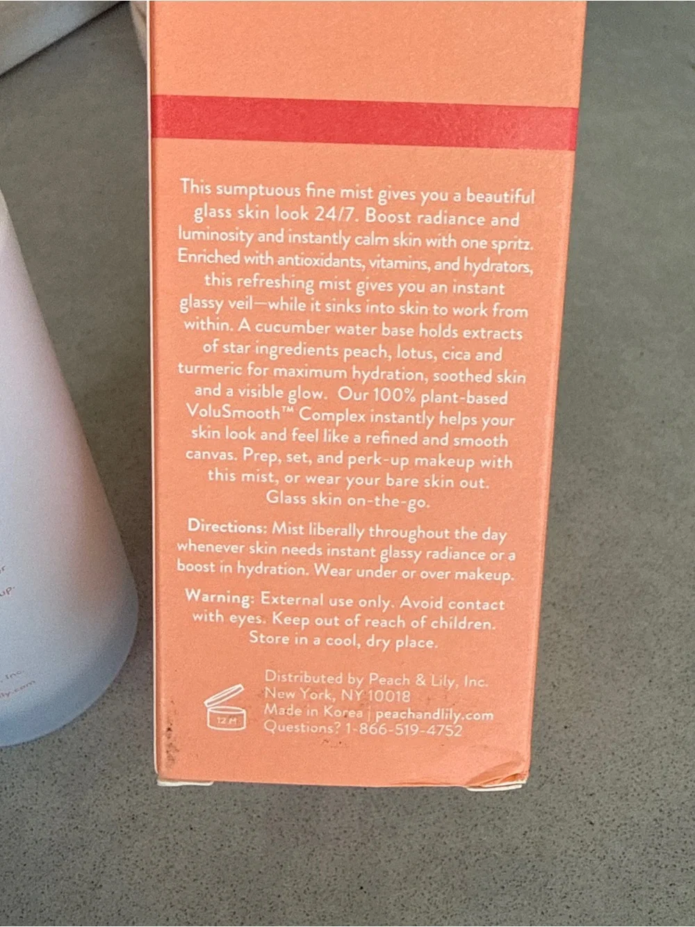 Peach & Lily Glass Skin Veil Mist Hydrating Setting Spray 3.38 oz